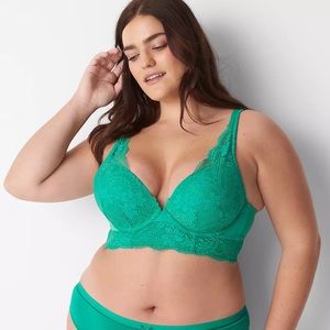 Lane Bryant Boost Plunge Bra With Lace size 44 DDD